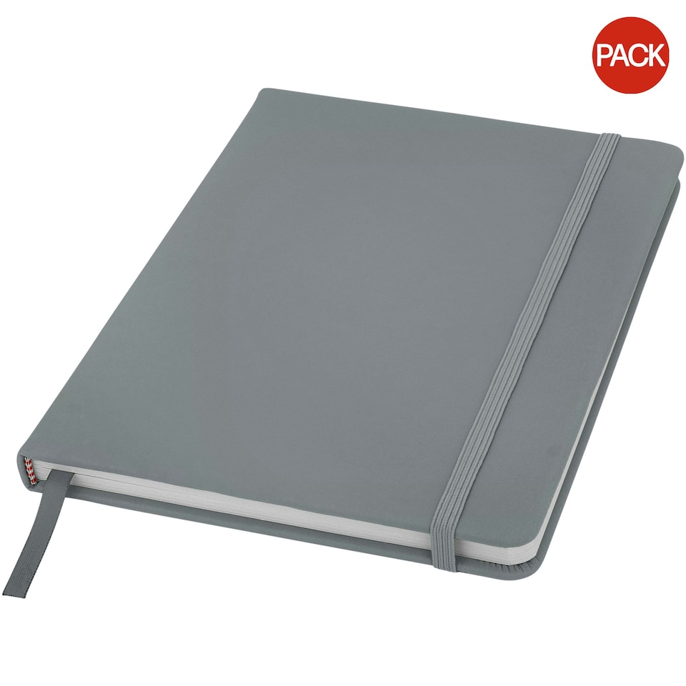 Bullet Spectrum A5 Notebook (Pack of 2) - Silver - 21 x 14.8 x 1.2 cm
