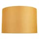 image 1 of Contemporary and Sleek 12 Inch Ochre Linen Fabric Drum Lamp Shade 60w Maximum | Yellow | Ochre | 1