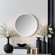 image 2 of Classic Round Contemporary Mirror White White | 50x50x2cm