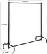 image 8 of 4/5/6ft Heavy Duty Metal Clothes Garment Single Hanging Rail with Wheels | Multi
