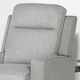 image 8 of HOMCOM Electric Fabric Recliner Armchair, Reclining Chair with Adjustable Leg Rest, USB Port, for Limited Space Home Living Room, Grey