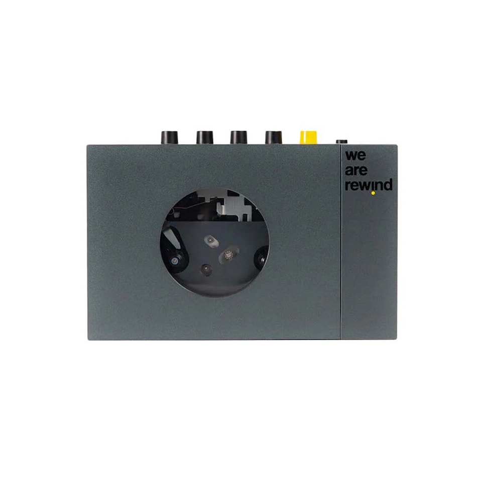 image 1 of We Are Rewind Portable Bluetooth Cassette Player - Grey (Keith)