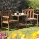 image 1 of 2 Seater Deluxe Hampton Hardwood Companion Garden Seat (6ft x 2ft)