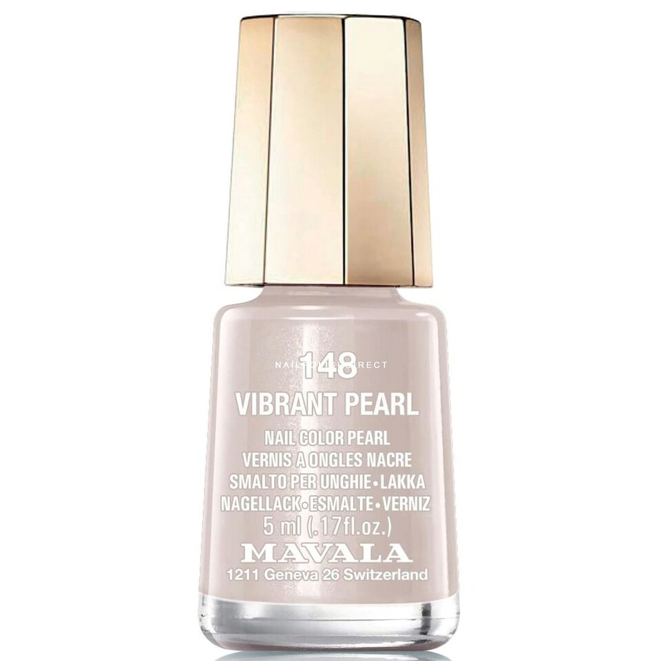 Mavala Breathable Mini Nail Polish Vibrant Pearl 5ml Silver