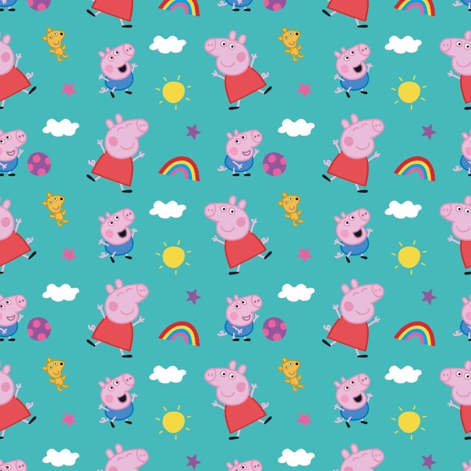 image 1 of Peppa Pig Gift Wrap Roll 2m