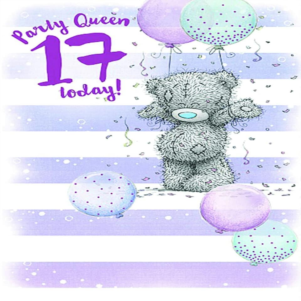 image 1 of Me To You Party Girl 17 Today! Birthday Card