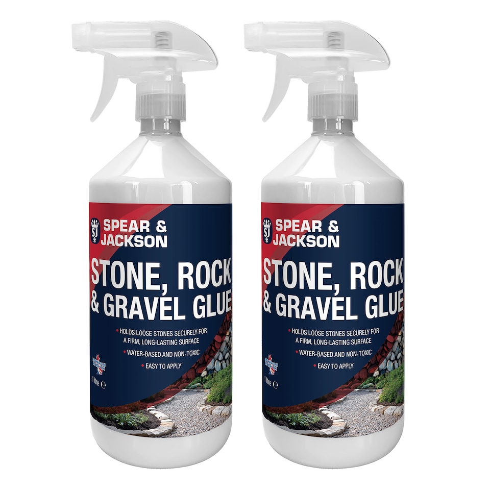 image 1 of Spear & Jackson Stone, Rock & Gravel Glue - Ready to Use 2 x 1L