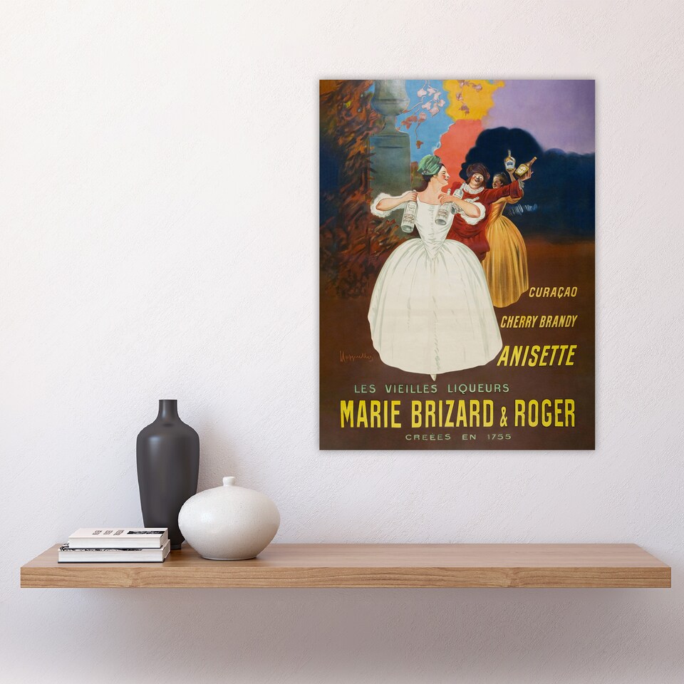 image 1 of The Old Liqueurs Advert Vintage Wall Art Print Cappiello 18x24"