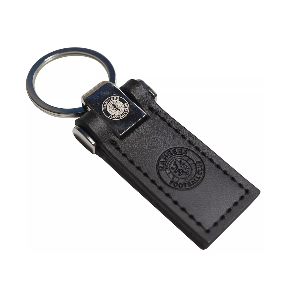Rangers FC Leather Keyring Fob
