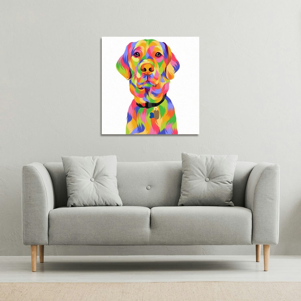 image 1 of Amazing Illustration Pop Art (Canvas Print) 114 x 114 x 4cm