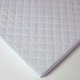 image 4 of Homescapes Quilted Mattress Protector - Single | White | Single