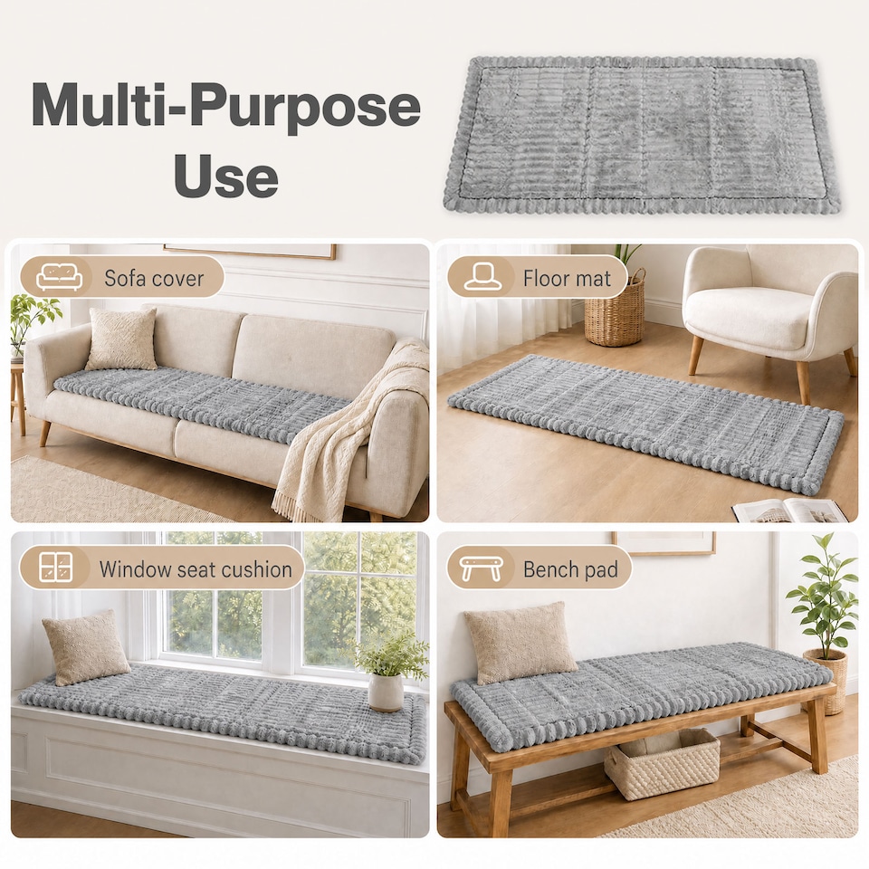 image 1 of Marlow Sofa Cover Corduroy Non Slip Machine Washable
