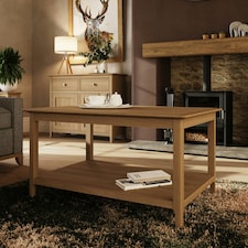 Taberno Oak Coffee Table Natural Oak Orange