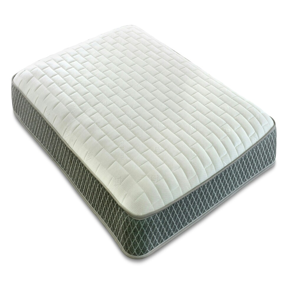 image 1 of Memory Foam Hybrid Spring Mattress - 7.25" Deep, Supportive Coil Spring Core Grey | Single