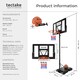image 6 of Basketball Hoop Dirk - freestanding, height adjustable between 230 - 305 cm, with wheels, base, ball and pump