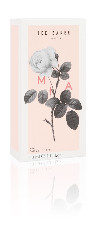image 1 of DECON -  Ted Baker Floret Mia EDT, citrus, sweet raspberry and rose top notes with patchouli and amber base notes, glass bottle, Mia fragrance, 30ml | Black | Multi