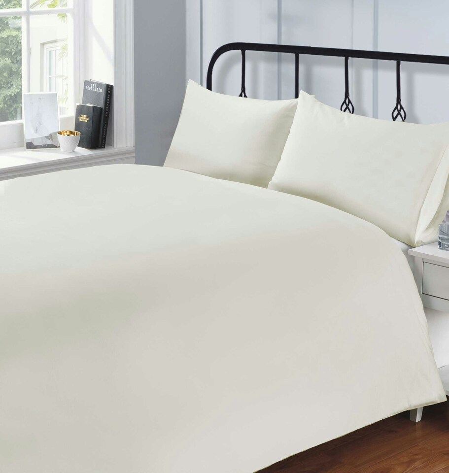 image 1 of Pure Cotton Flat Sheet 200 Thread Count Percale | Silver | Single