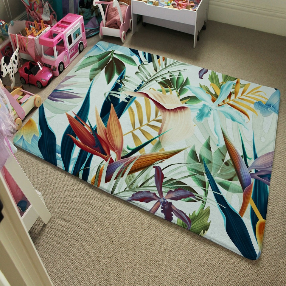 image 1 of Tropical Plants (Rug) Multi | Medium: 80x150cm