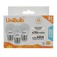 image 2 of UniBulb LED Golf Ball E27 470lm 4.2W 6500K (Daylight) Light Bulb - Pack of 3