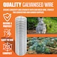image 5 of Square Mesh Galvanised Garden Wire 600mm X 5m Chicken Fencing Wire Diy