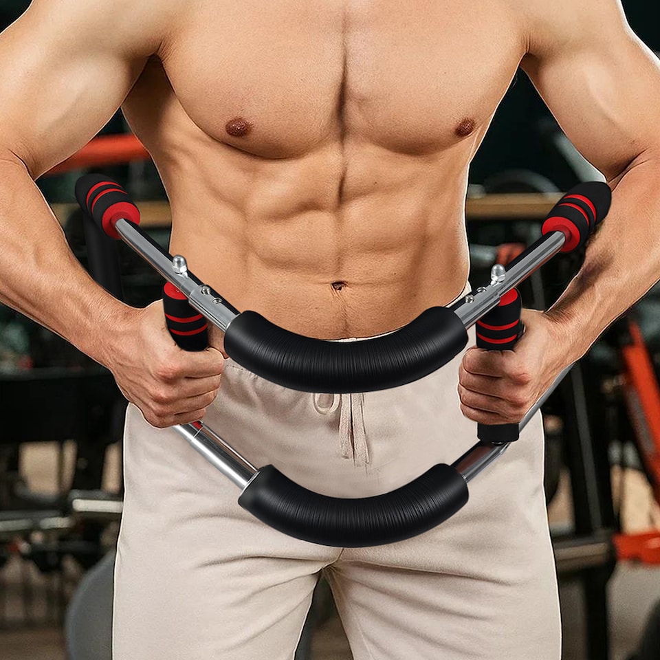 image 1 of Centra Shaker Twister Arm Trainer Chest Expander Bar Arm Exerciser Adjustable