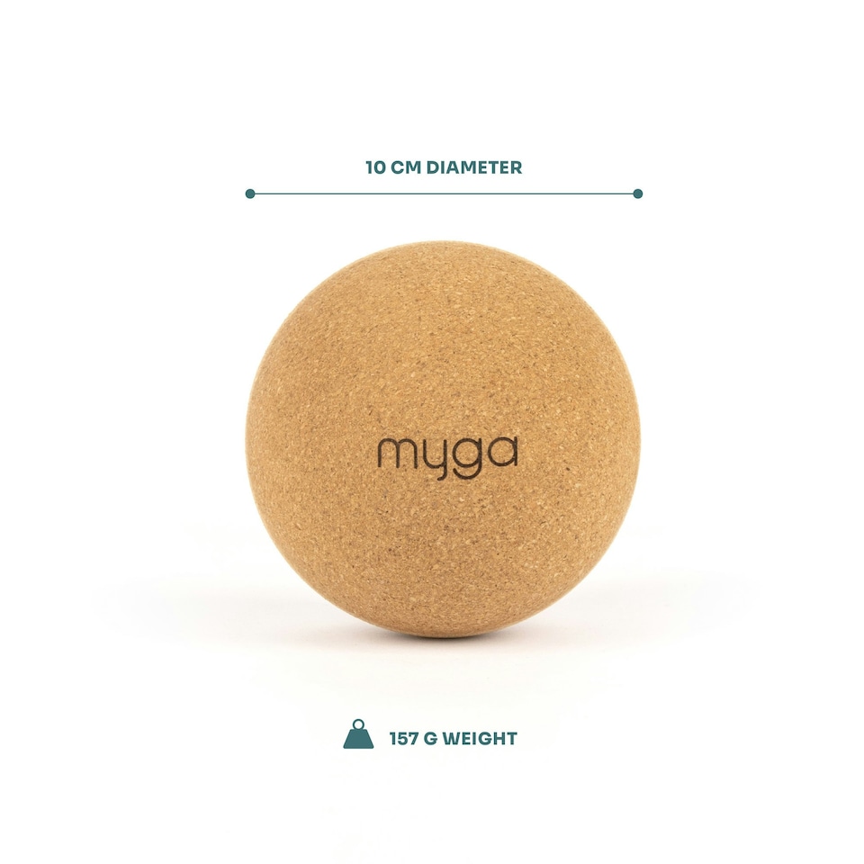 image 1 of Myga Cork Massage Ball 10cm