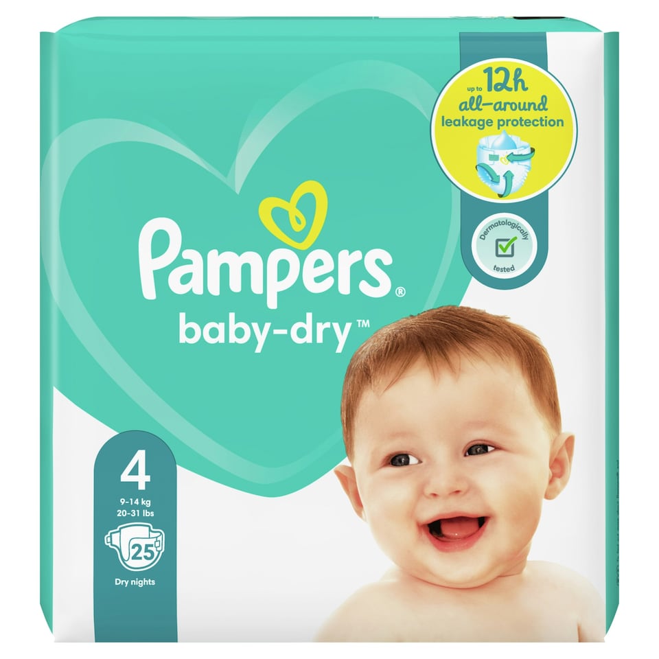 Pampers Size 4 PM  25's P.M. £6.99 x 4
