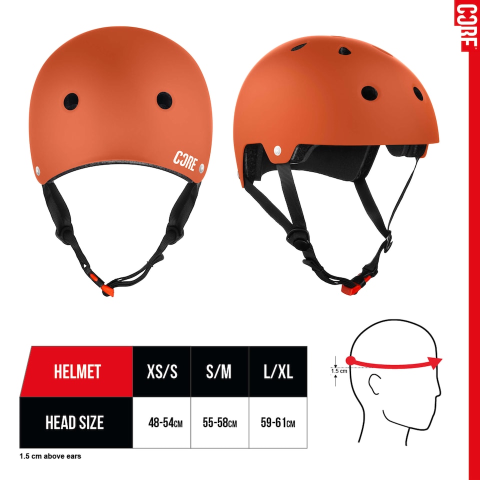image 1 of CORE Action Sports Helmet – Peach