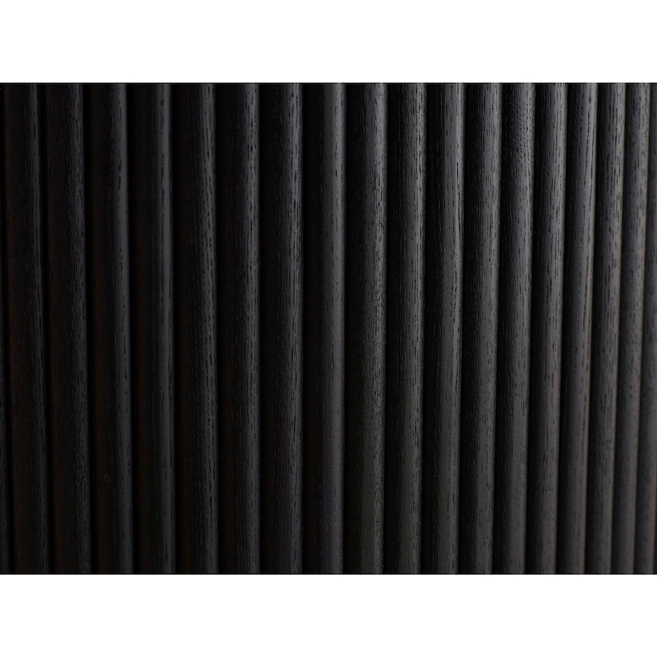 image 1 of Louis Fluted Round Dining Table - Black