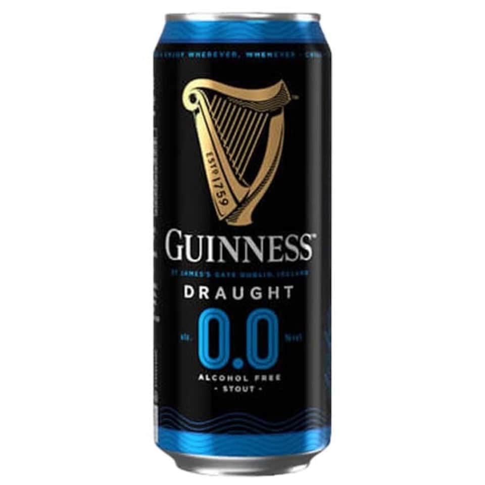image 1 of Guinness Zero 0.0% Alcohol Free Stout 24 x 538ml Pint Cans
