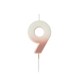 image 2 of Rose Gold Ombre Number '9' Celebration Candle