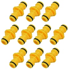 2 Way Male Straight Garden Hose Water Pipe Connector Fast Joiner Coupler 10pc