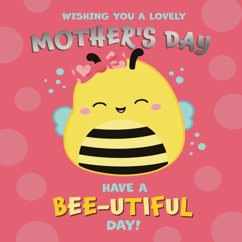 image 1 of Squishmallows Bee-Utiful Mother's Day Card