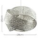 image 3 of ValueLights Hacienda Brushed Chrome Ceiling Pendant Shade