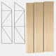 image 4 of OHS 3 Tier Wooden Home Office Decor Storage Display Shelving - Natural