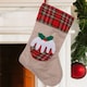 image 4 of Christmas Pudding Design Stocking , Novelty Festive Stocking for Fireplace & Christmas Displays