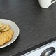 image 5 of Sticky Back Plastic Black Slate Matt Stone Effect Kitchen Self-adhesive Vinyl Wrap for Cupboards, Doors and Worktops 67.5cm x 15m (3 rolls) - d-c-fix