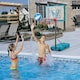 image 10 of COSTWAY Basketball Hoop Backboard Adjustable Basketball Goal System Blue | Standard