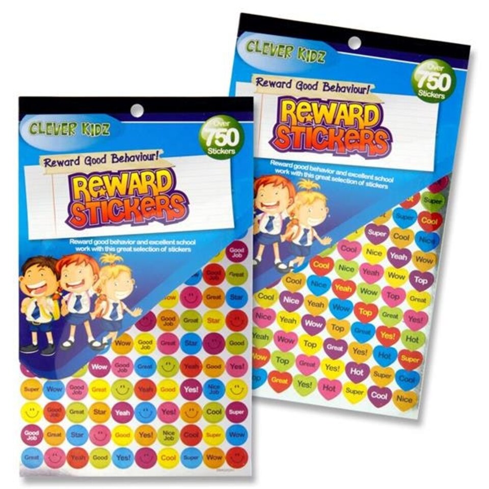 image 1 of Pack of 750+ Reward Stickers by Clever Kidz