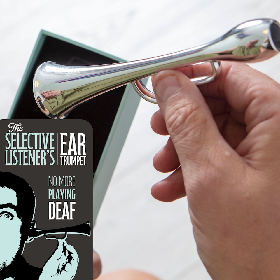 image 1 of The Selective Listener’s Ear Trumpet - Funny Joke Gift