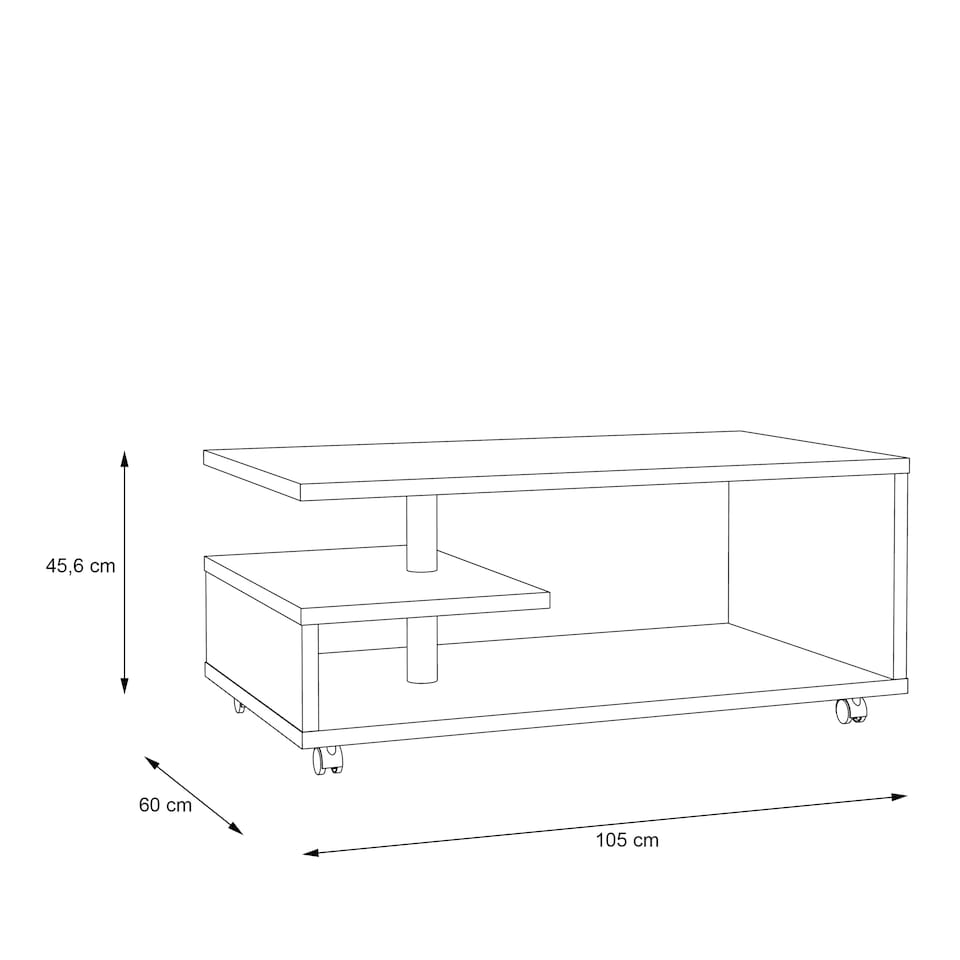 image 1 of Bailey Coffee Table in Antique Oak