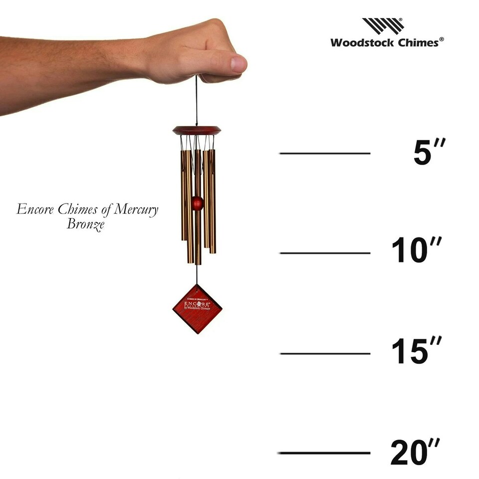 image 1 of Woodstock Chimes Of Mercury - Bronze Wind Chime