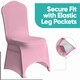 image 8 of Chair Cover Spandex Polyester Stretch Fabric Dining Slipcovers