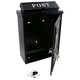 image 4 of Landrover Defender Letter Post Mail Box Metal Black Wall Door House Lockable Black
