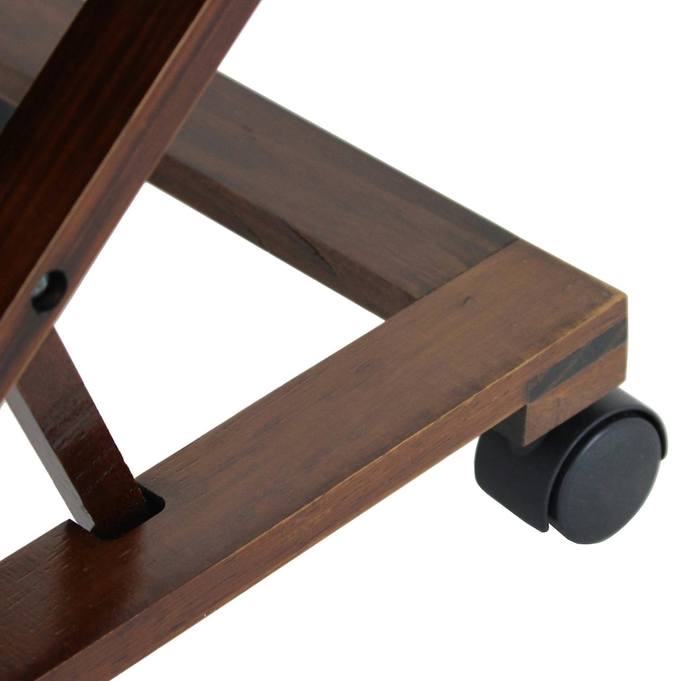 image 1 of Oypla Folding Leather Cushion Padded Footstool Foot Leg Rest
