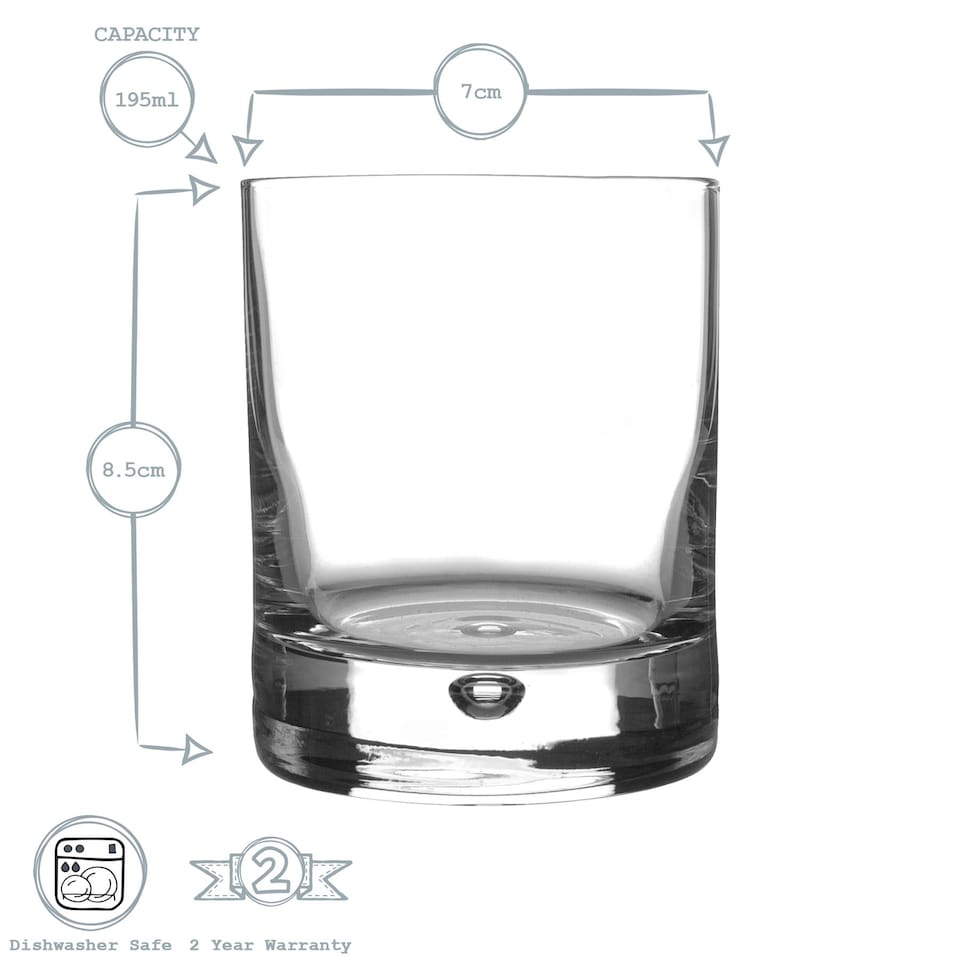 image 1 of Bormioli Rocco Barglass Water Glasses - 195ml - Pack of 6 | Clear | Clear