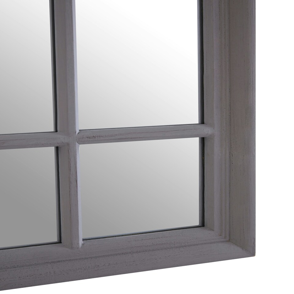 image 1 of Hawthorne Grey Distressed Wall Mirror Grey