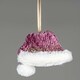 image 3 of Pink Santa Hat 13x12cm - Christmas Hanging Decoration