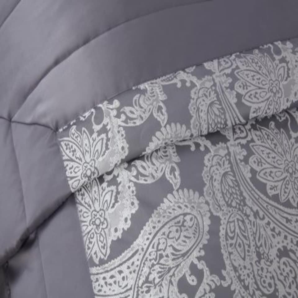image 1 of Cavendish Bedspread Silver Grey | Grey