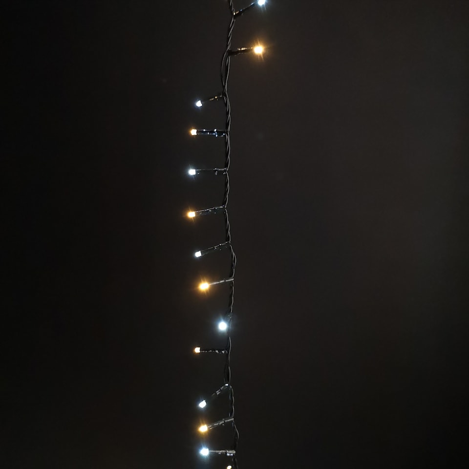 image 1 of 2000 LED 50m Indoor Outdoor Christmas Multi Function Mains Operated String Lights with Timer in Cool & Warm White | White | White